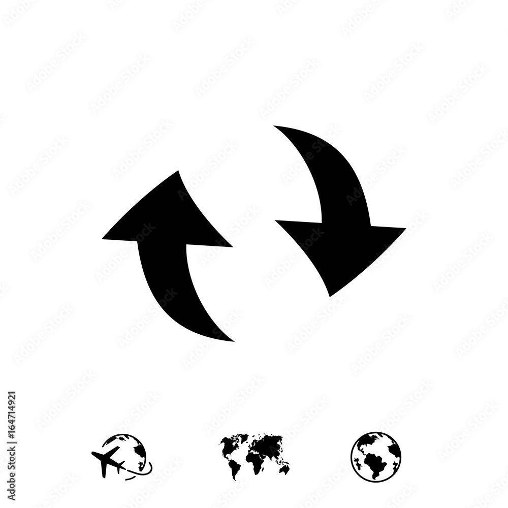 arrow icon stock vector illustration flat design arrow icon stock vector illustration flat design