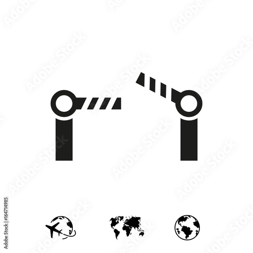 barrier icon stock vector illustration flat design