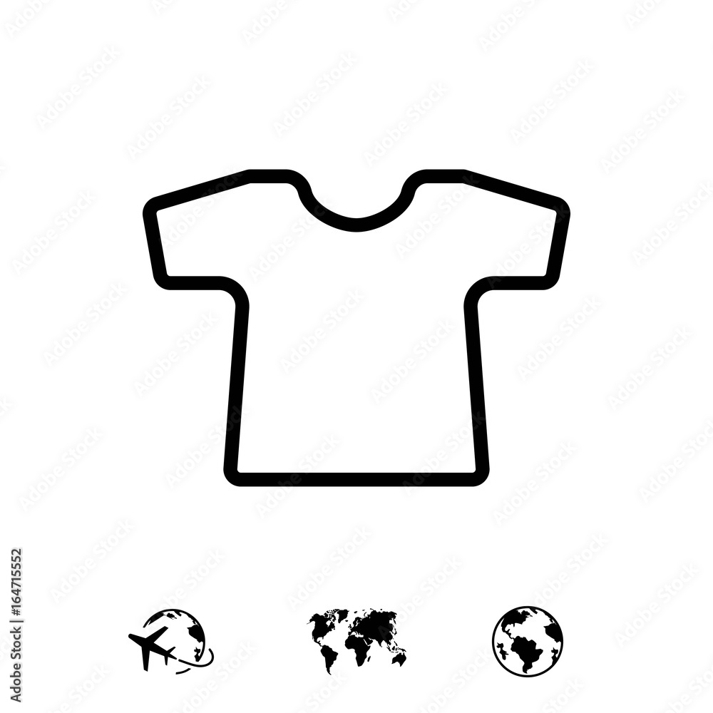 t-shirt icon stock vector illustration flat design t-shirt icon stock vector illustration flat design