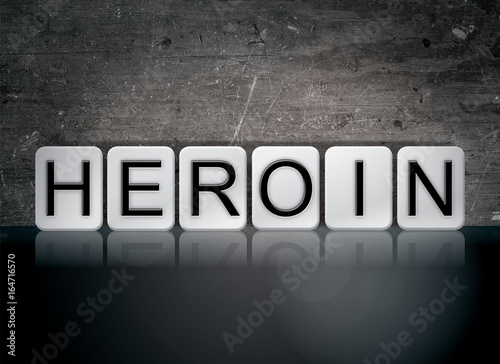 Heroin Concept Tiled Word