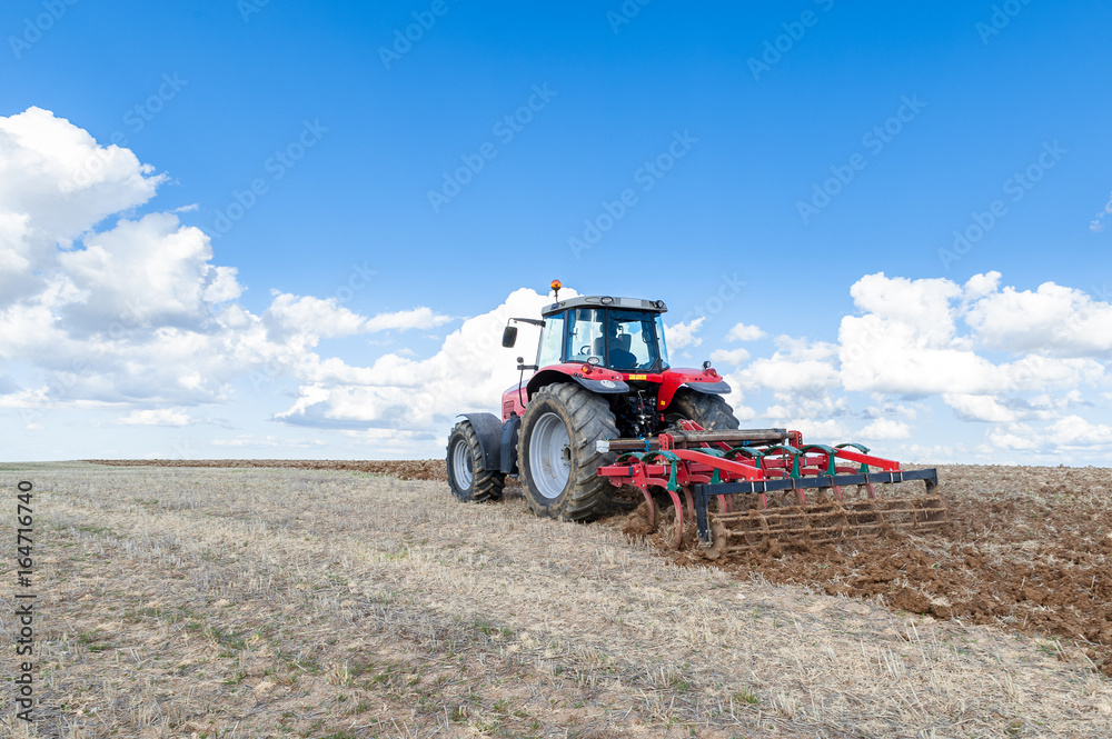 Naklejka premium Tractor agrícola