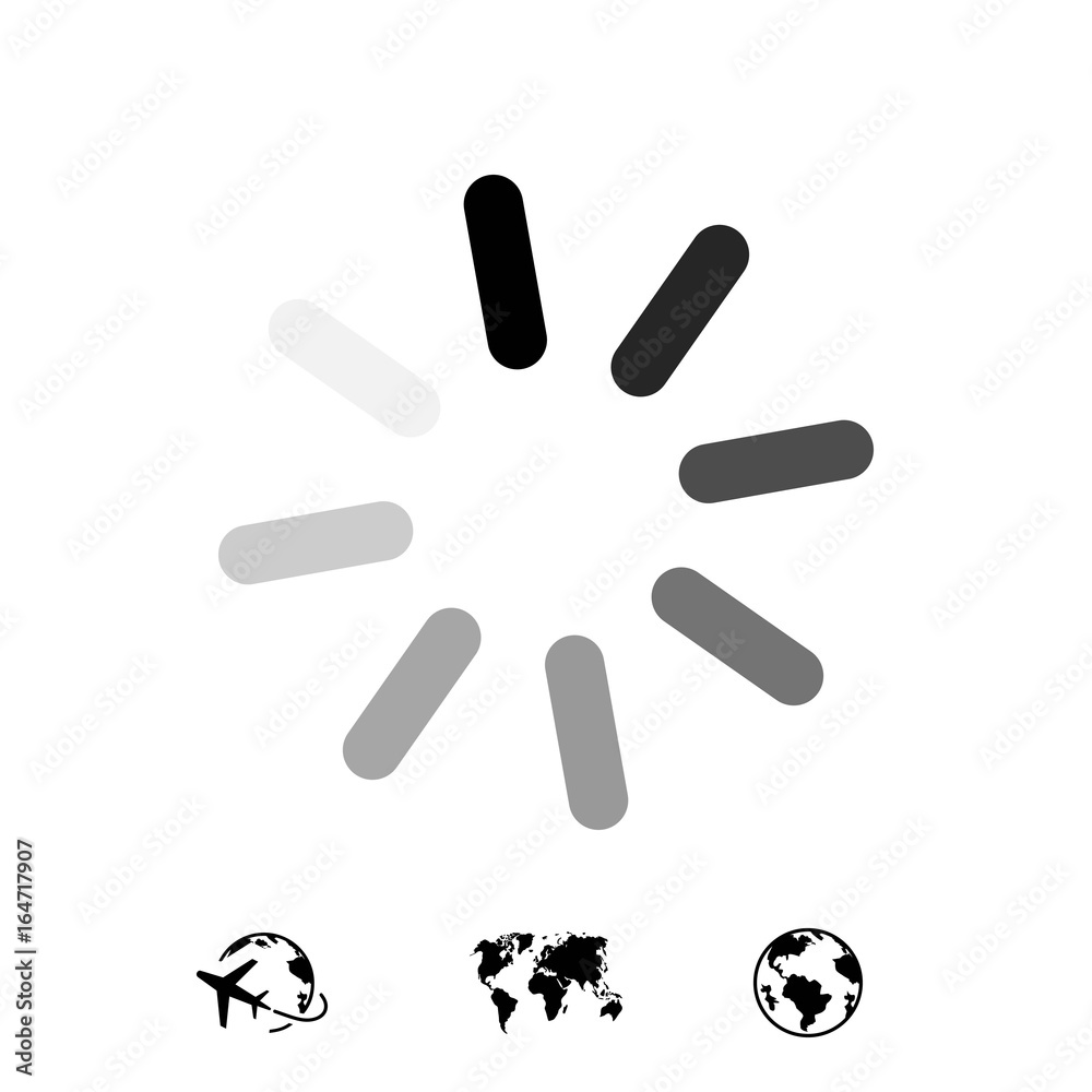 loading icon stock vector illustration flat design loading icon stock vector illustration flat design