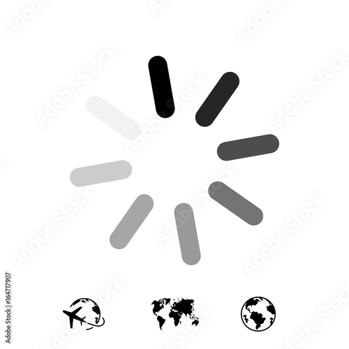 loading icon stock vector illustration flat design