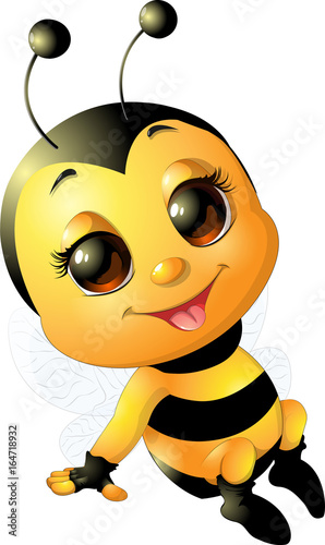 Beautiful cute bee