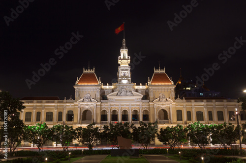 The people's committee or Ho Chi Minh City Hall in Ho Chi Minh City , Vietnam.