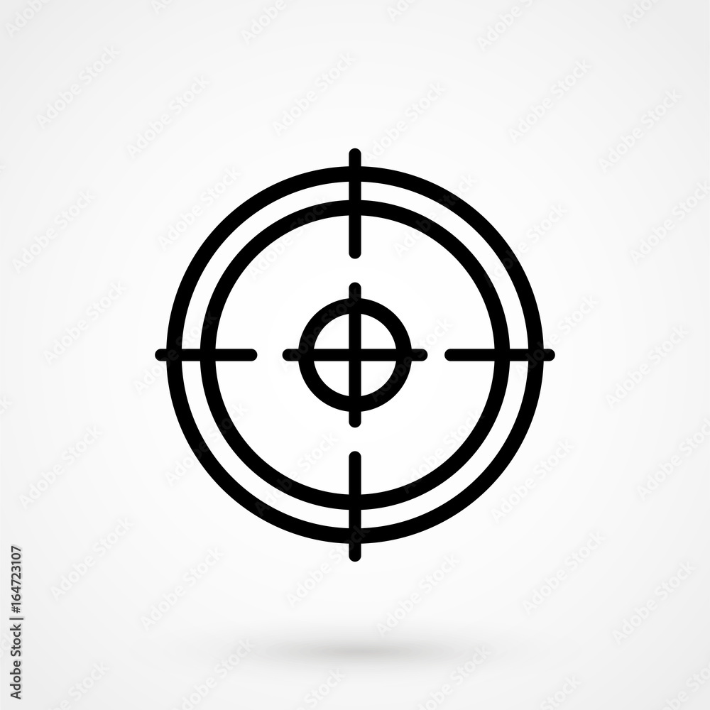 Sight vector icon. Sight vector icon.