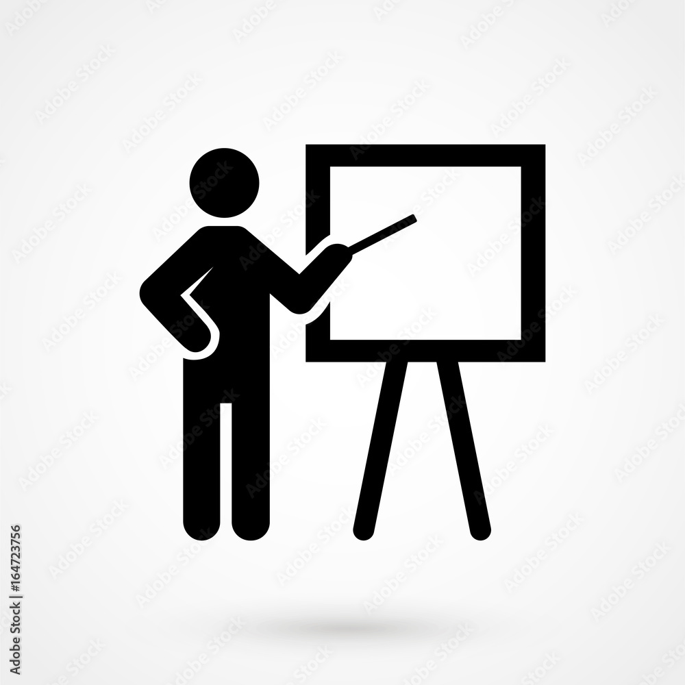 teacher Icon isolated on background. Modern flat pictogram, business, marketing, internet concept. Trendy Simple vector symbol teacher Icon isolated on background. Modern flat pictogram, business, marketing, internet concept. Trendy Simple vector symbol