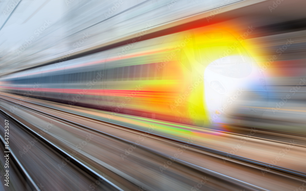 Fototapeta premium High speed train