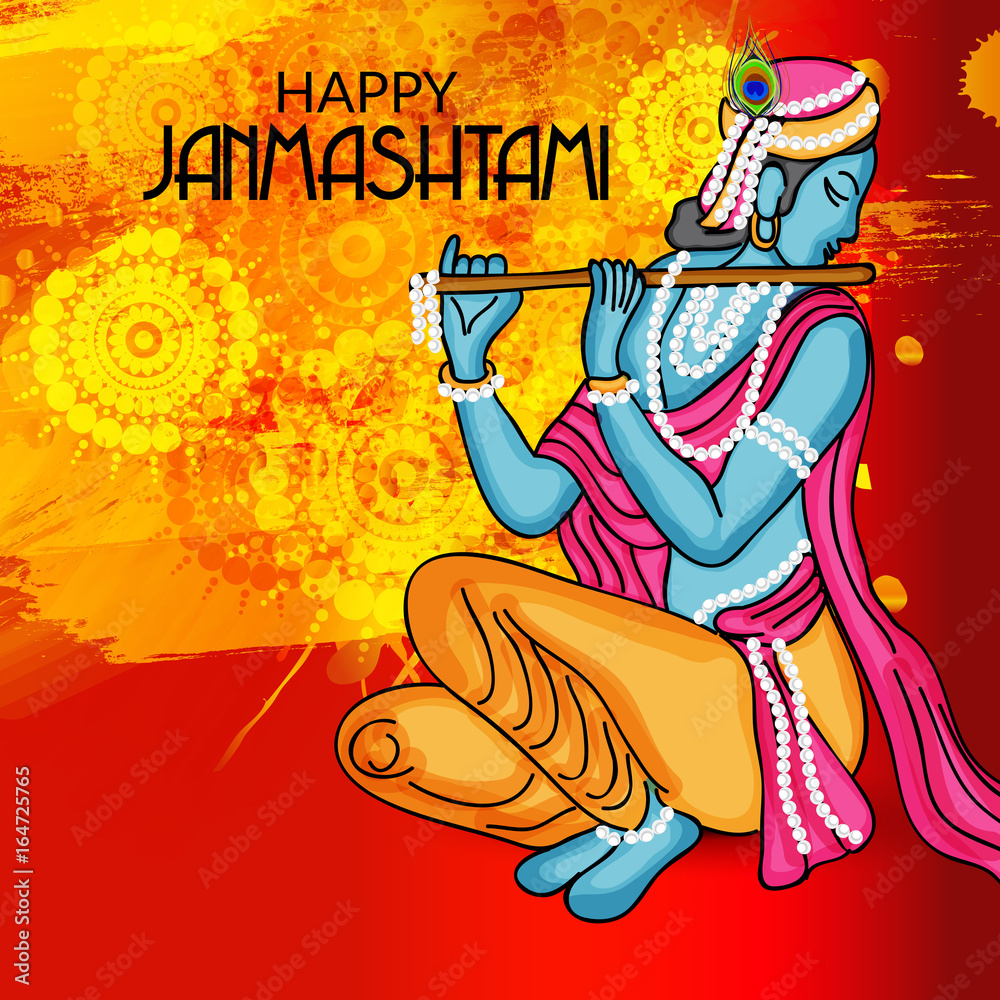 Obraz premium Janmashtami.