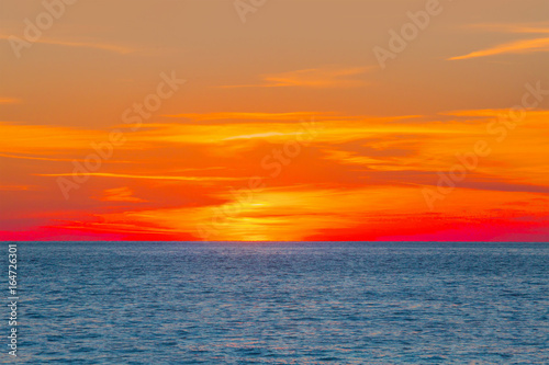 Sunset over the sea - Alanya, Turkey