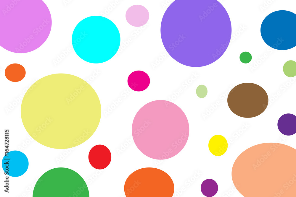 Colorful polka dots pattern