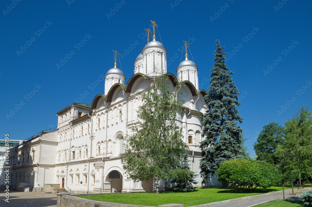 The Patriarch's Palace and Church of the Twelve apostles in Cathedral square of the Moscow Kremlin, Moscow, Russia