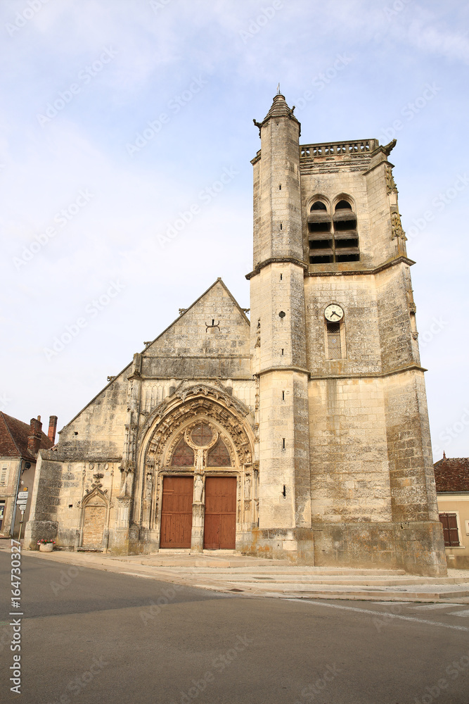 Historic church in Thury, Burgundy, France