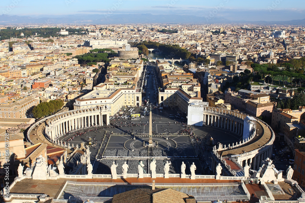 Historical sights of the ancient city of Rome
