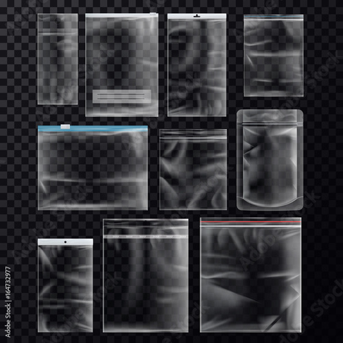 Set of isolated sealed sachet or packs