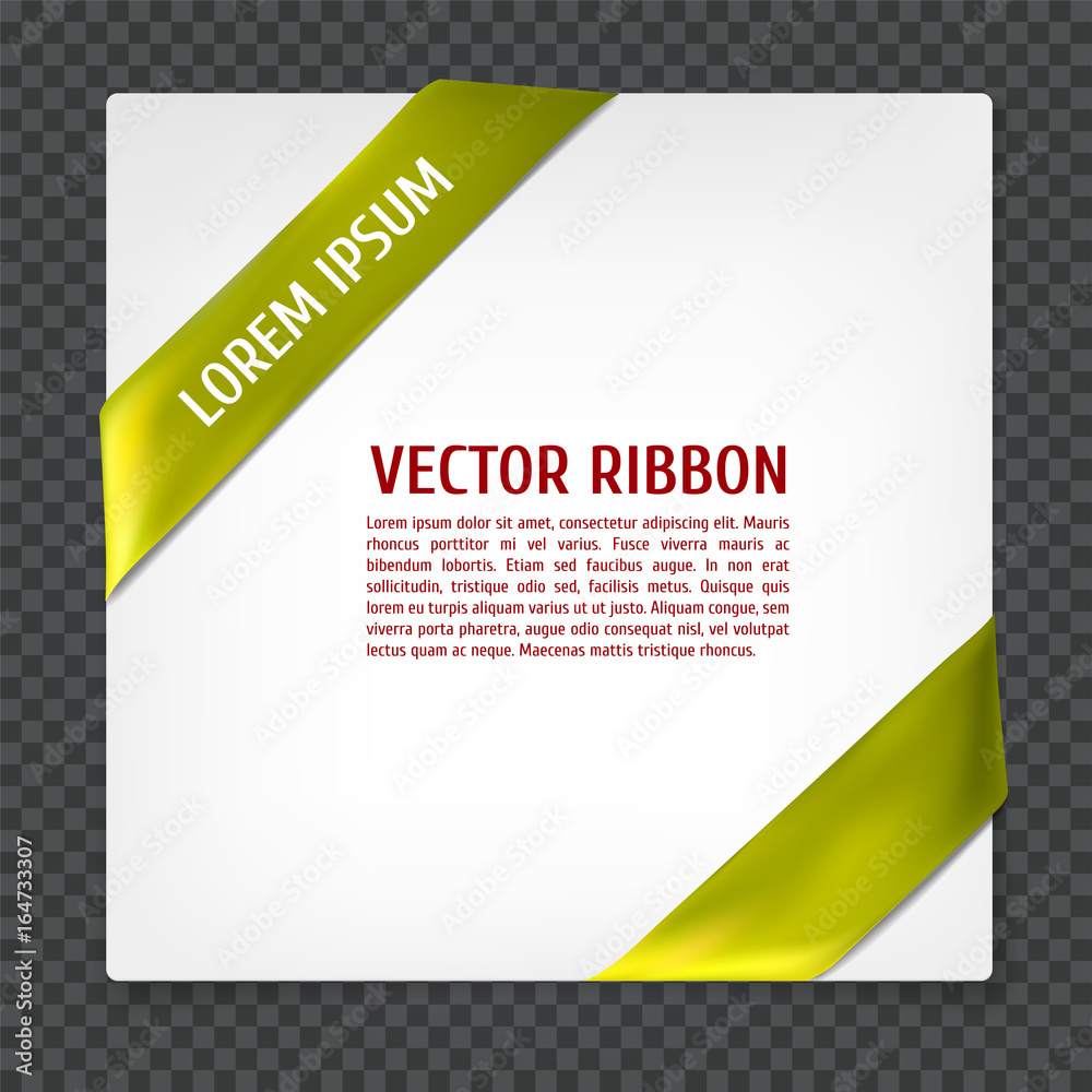 Corner vector ribbon Corner vector ribbon
