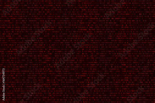 Abstract futuristic background from a binary binary code on a black background. Web programming in design. Modern technologies. The system is in danger