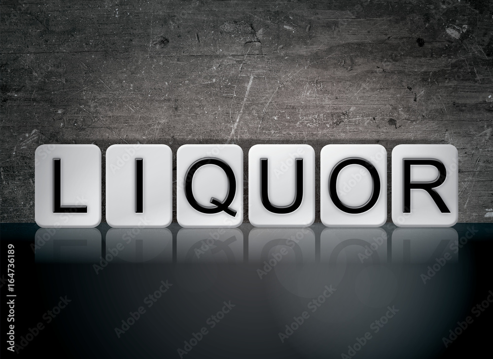 Liquor Concept Tiled Word