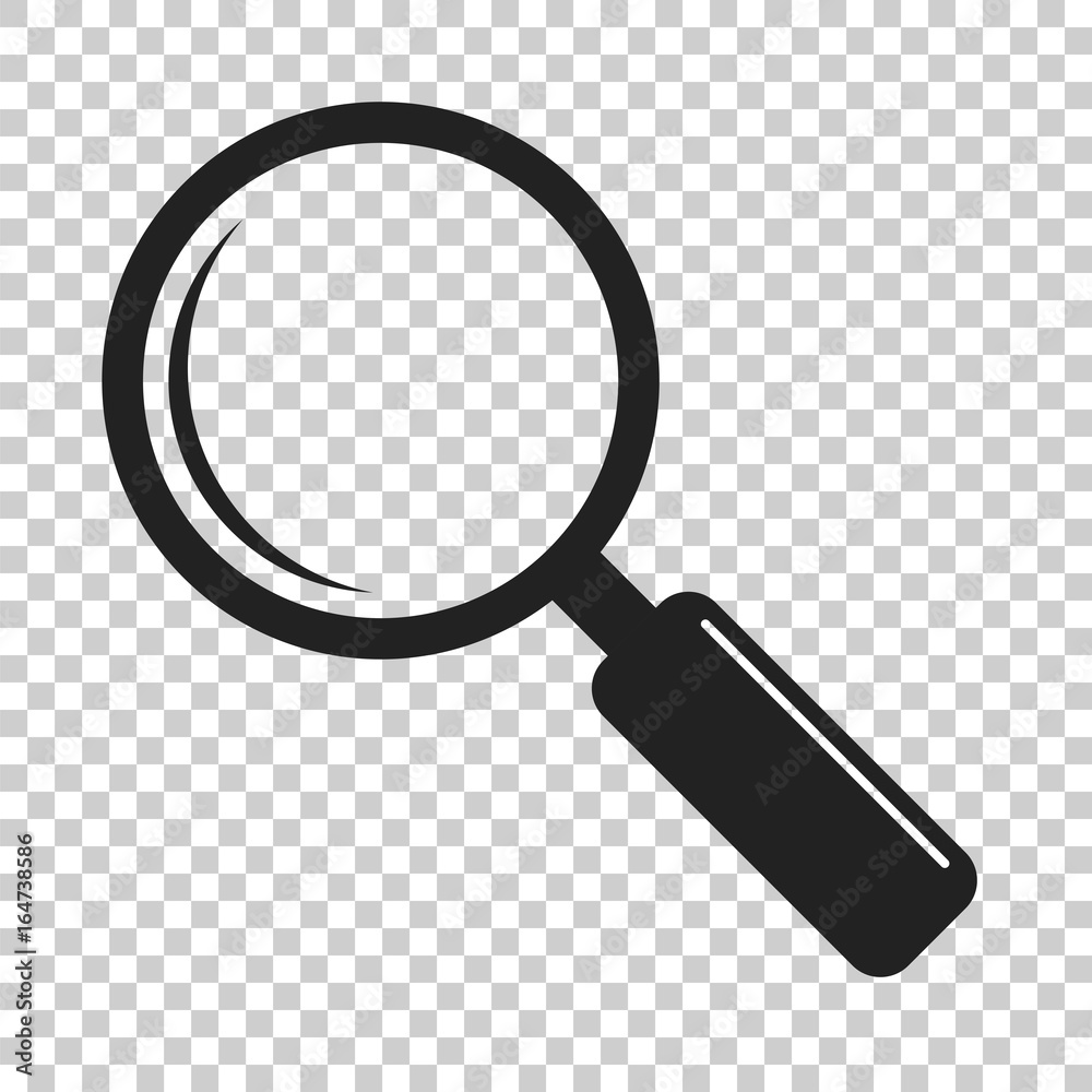 Loupe icon vector. Magnifier in flat style. Search sign concept. Loupe icon vector. Magnifier in flat style. Search sign concept.