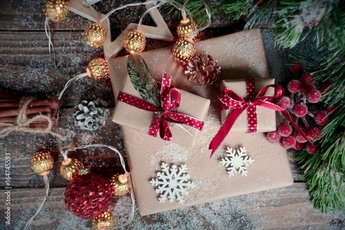 Grußkarte - Weihnachtspäckchen