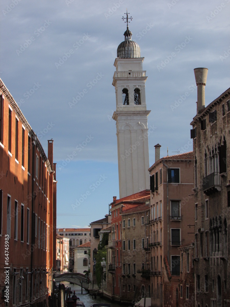 falling tower in Venice, Italy