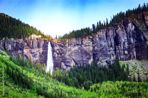 Bridal Veil Waterfall Colorado Mountains