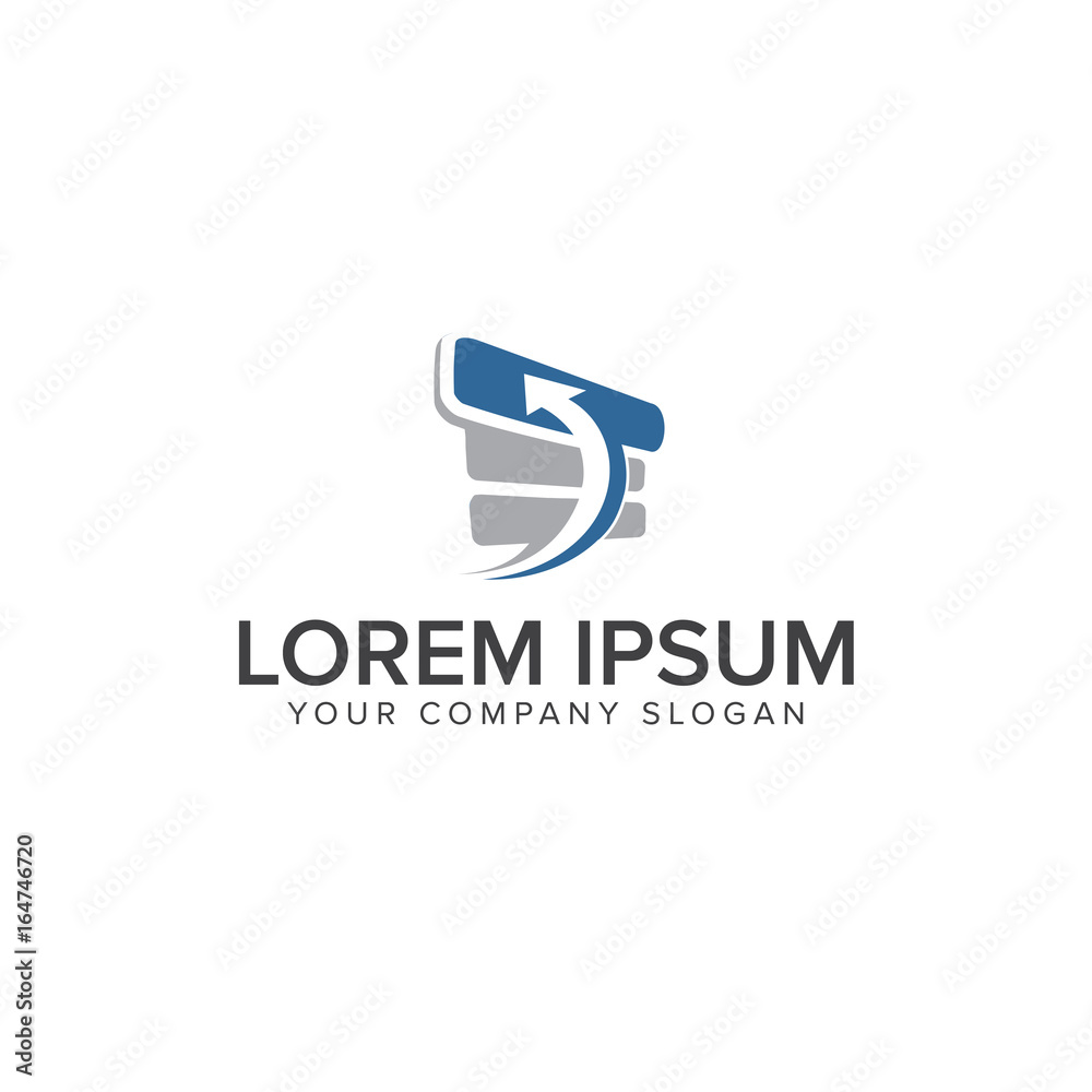 Fototapeta premium Stock Progress Icon logo design concept template