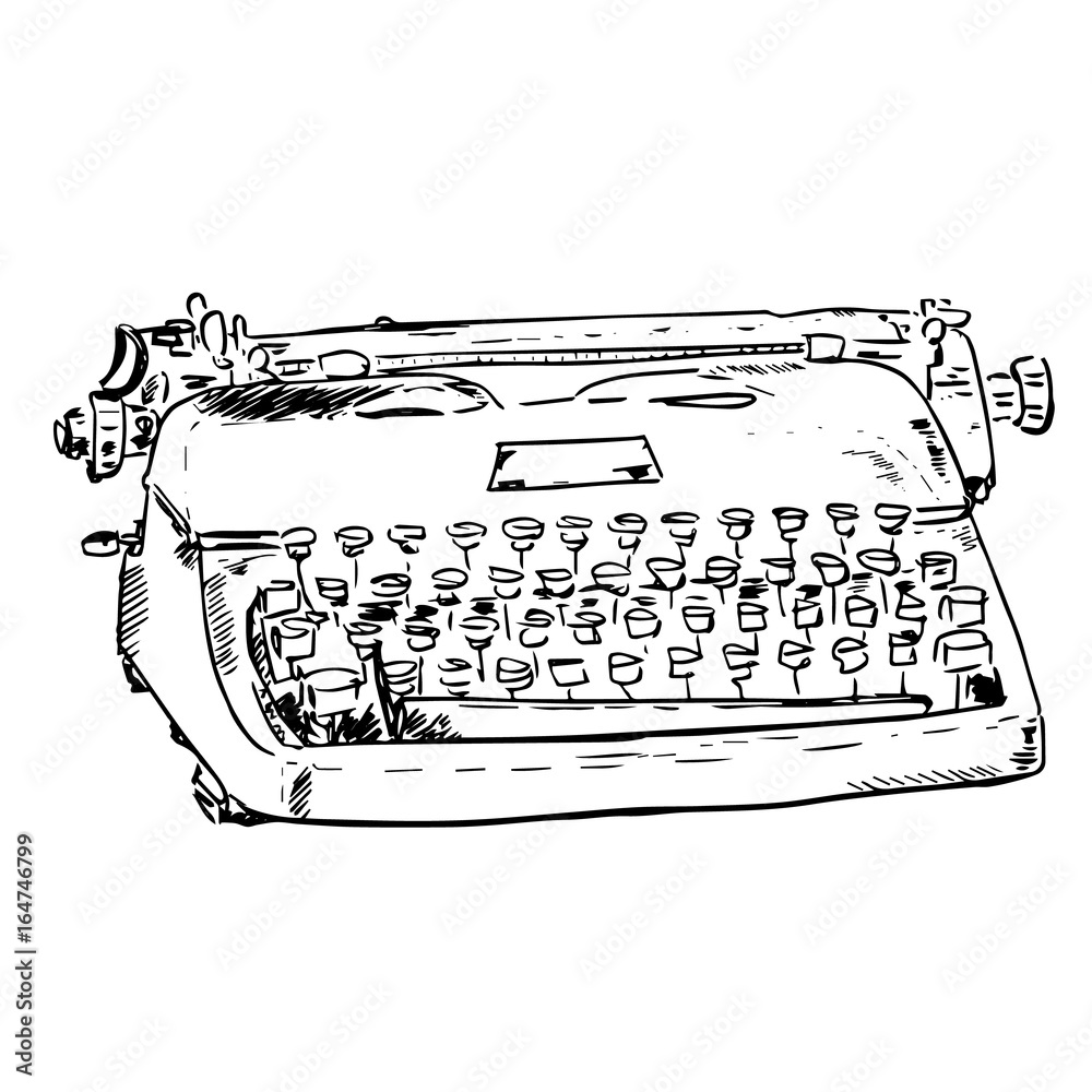 How to draw a typewriter easy  YouTube