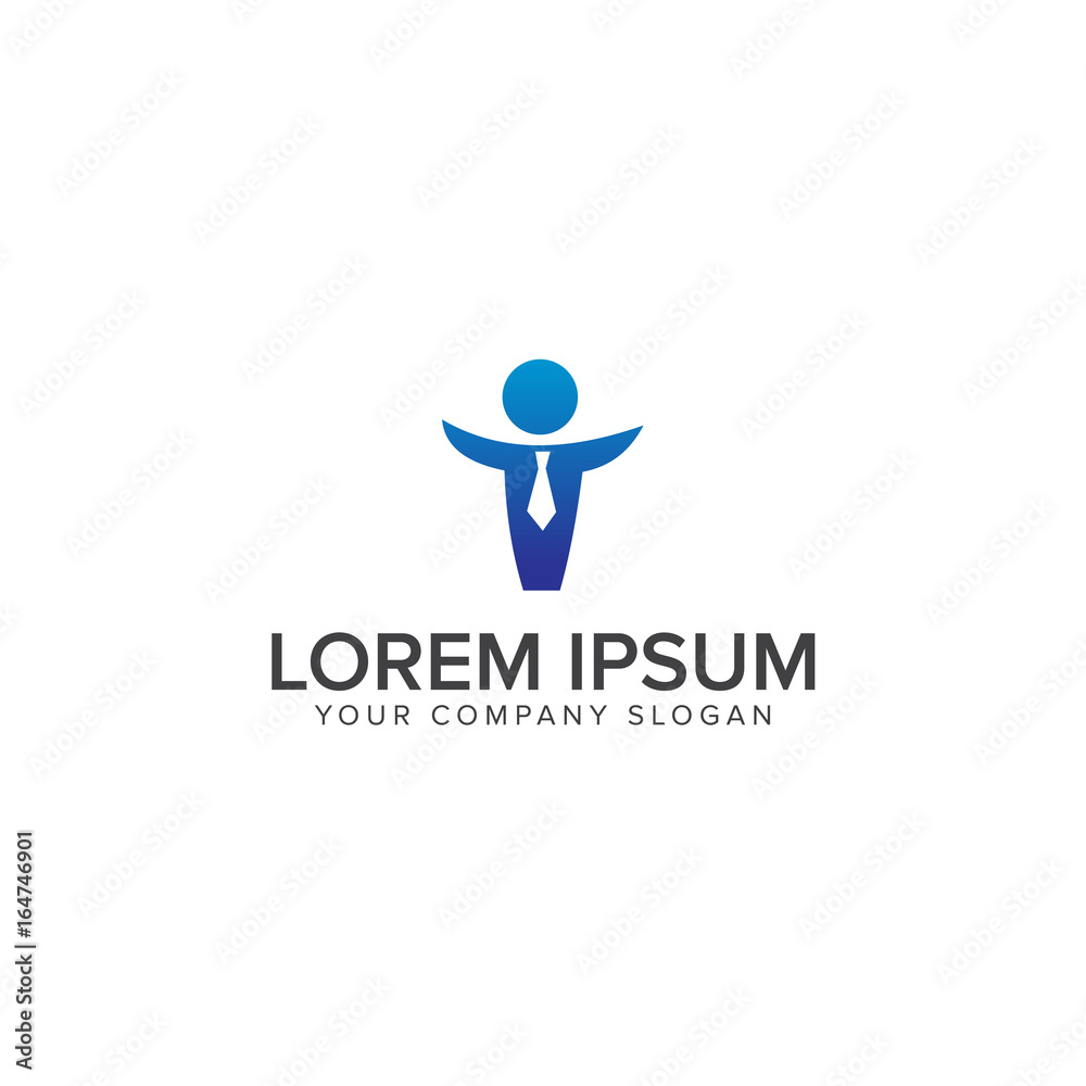 Businessman abstract logo template,Social media marketing idea,t Businessman abstract logo template,Social media marketing idea,t
