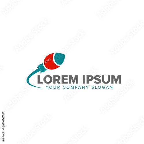 Flying Rocket logo design concept template