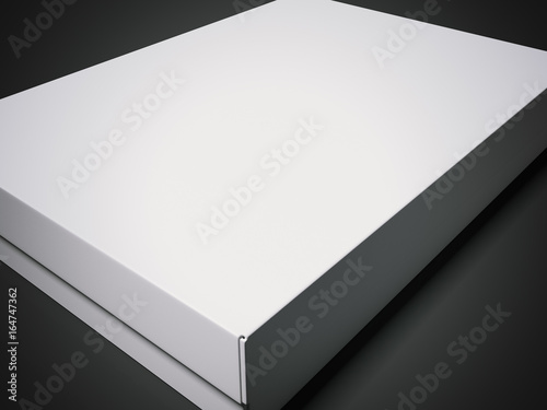 White gift box. 3d rendering