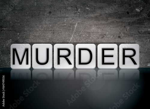Murder Concept Tiled Word