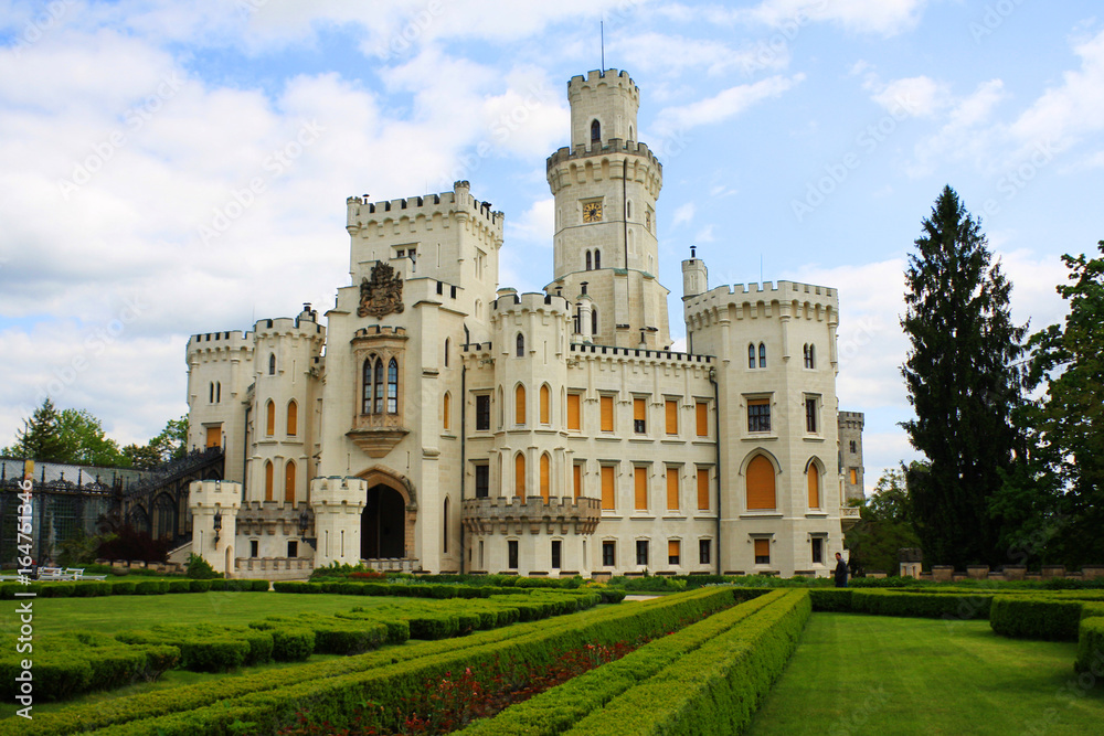 Schloss Hluboka in der Nähe der Stadt Budweis in Tschechien