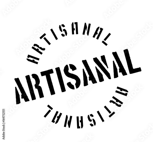 Artisanal rubber stamp. Grunge design with dust scratches. Effects can be easily removed for a clean, crisp look. Color is easily changed.