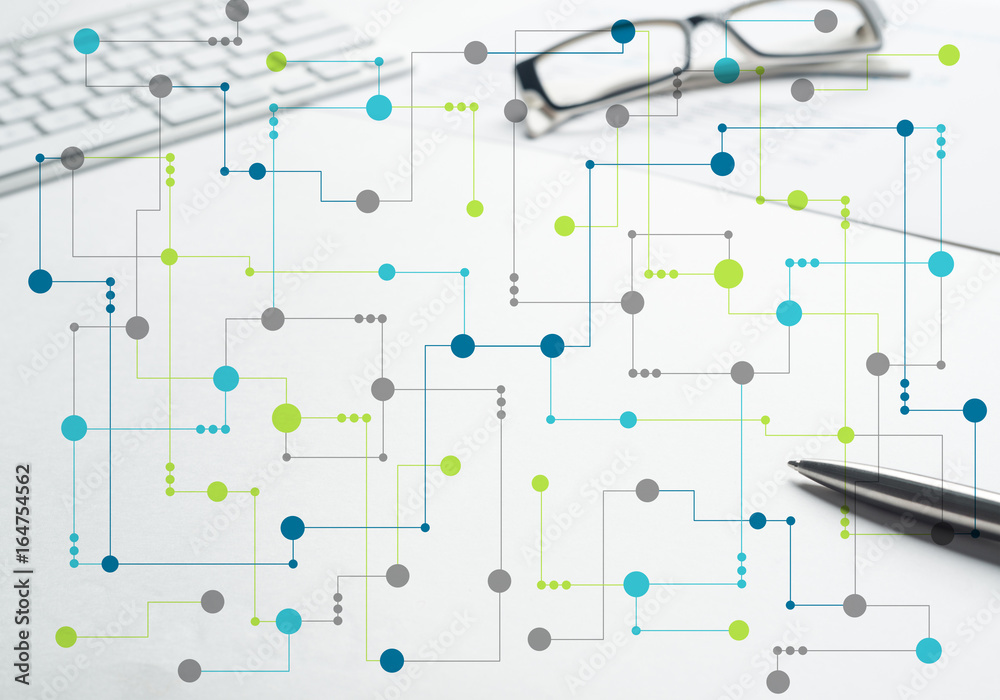 Colorful geometric backdrop