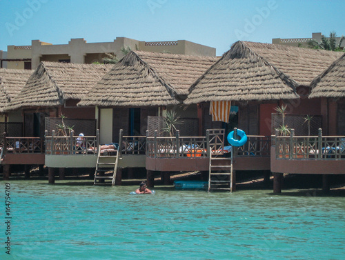 Beautiful architecture in El Gouna in Hurghada, on the Red Sea .june2012. photo