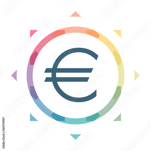 buntes Symbol - Euro