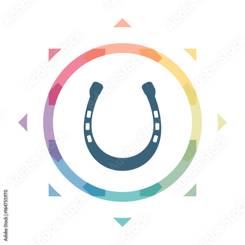 buntes Symbol - Hufeisen