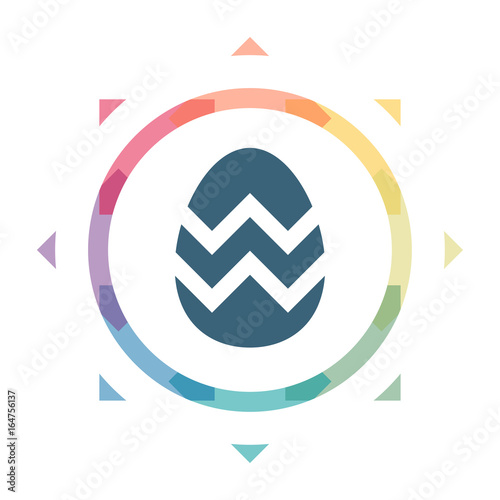 buntes Symbol - Osterei