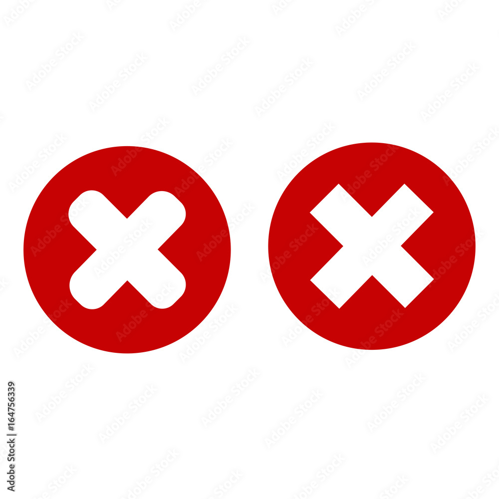 Cross in the circle on a white background Cross in the circle on a white background