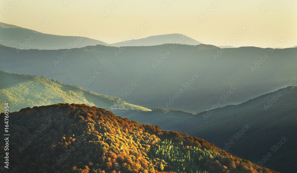 Obraz premium Bieszczady National Park near Wolosate village. Poland
