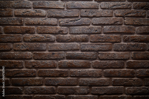 Background of old vintage brick wall. texture brown brick. 