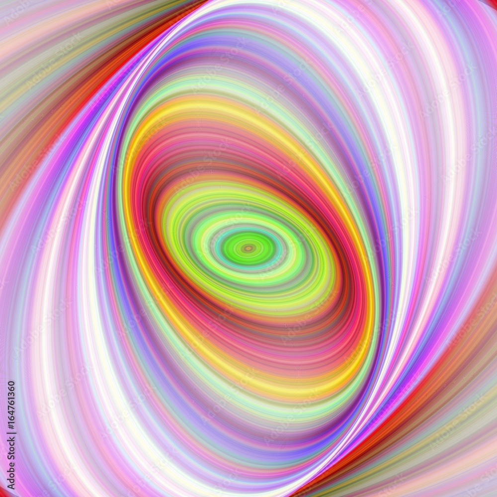Fototapeta premium Multicolored elliptical fractal art background