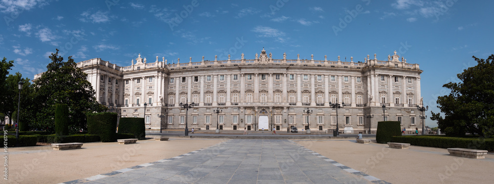Palacio Real in Madrid - Panoramaaufnahme