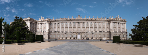 Obraz na płótnie Palacio Real in Madrid - Panoramaaufnahme w salonie
