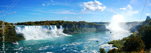 Fotografiet Panoramic view of Niagara falls