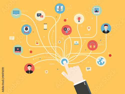 Social media and social network concept