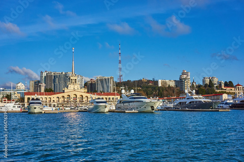 SOCHI, RUSSIA - Sea Port of Sochi
