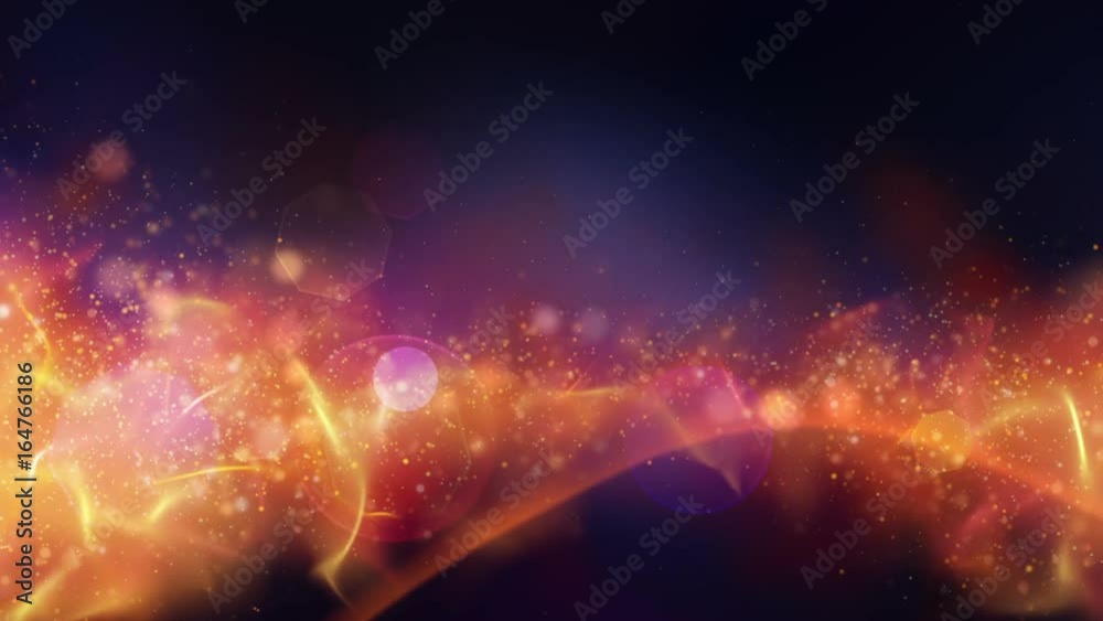 Vibrant Particles over Glowing Night Loop Vibrant Particles over Glowing Night Loop