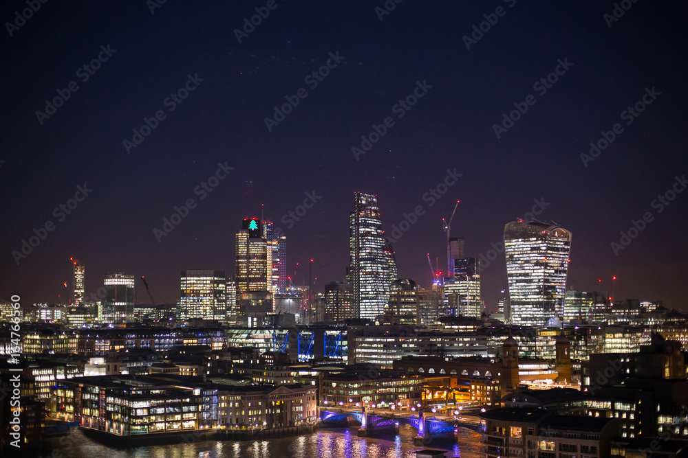 London cityscape by night 1